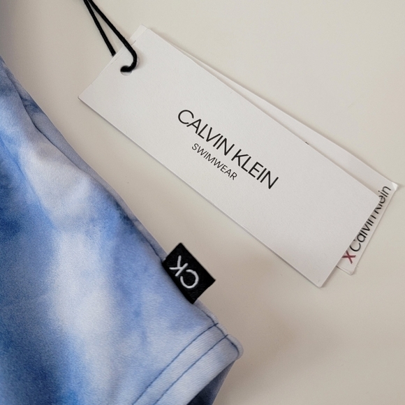Calvin Klein One Piece Tie Dye Swimsuit NEW L - Picture 4 of 9